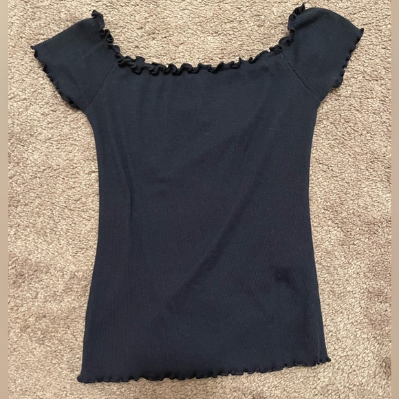May blue Hollister off the shoulder top. - Picture 1 of 1